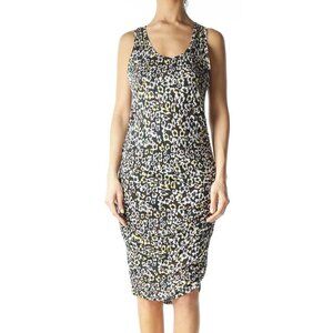 RACHEL Rachel Roy Black Floral Fitted Dress